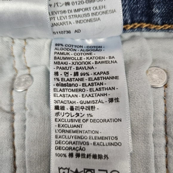 Levi's 511 Slim Fit Medium Wash Denim Jeans Size 28 X 30‎ Men's - Picture 11 of 14